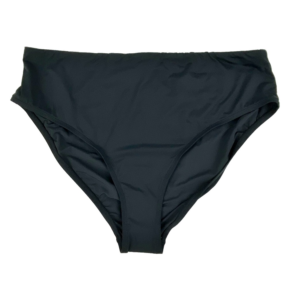 NEW Jantzen Swim Bathing Suit BottomWomen's 18 Tummy Control Black Stretch XL